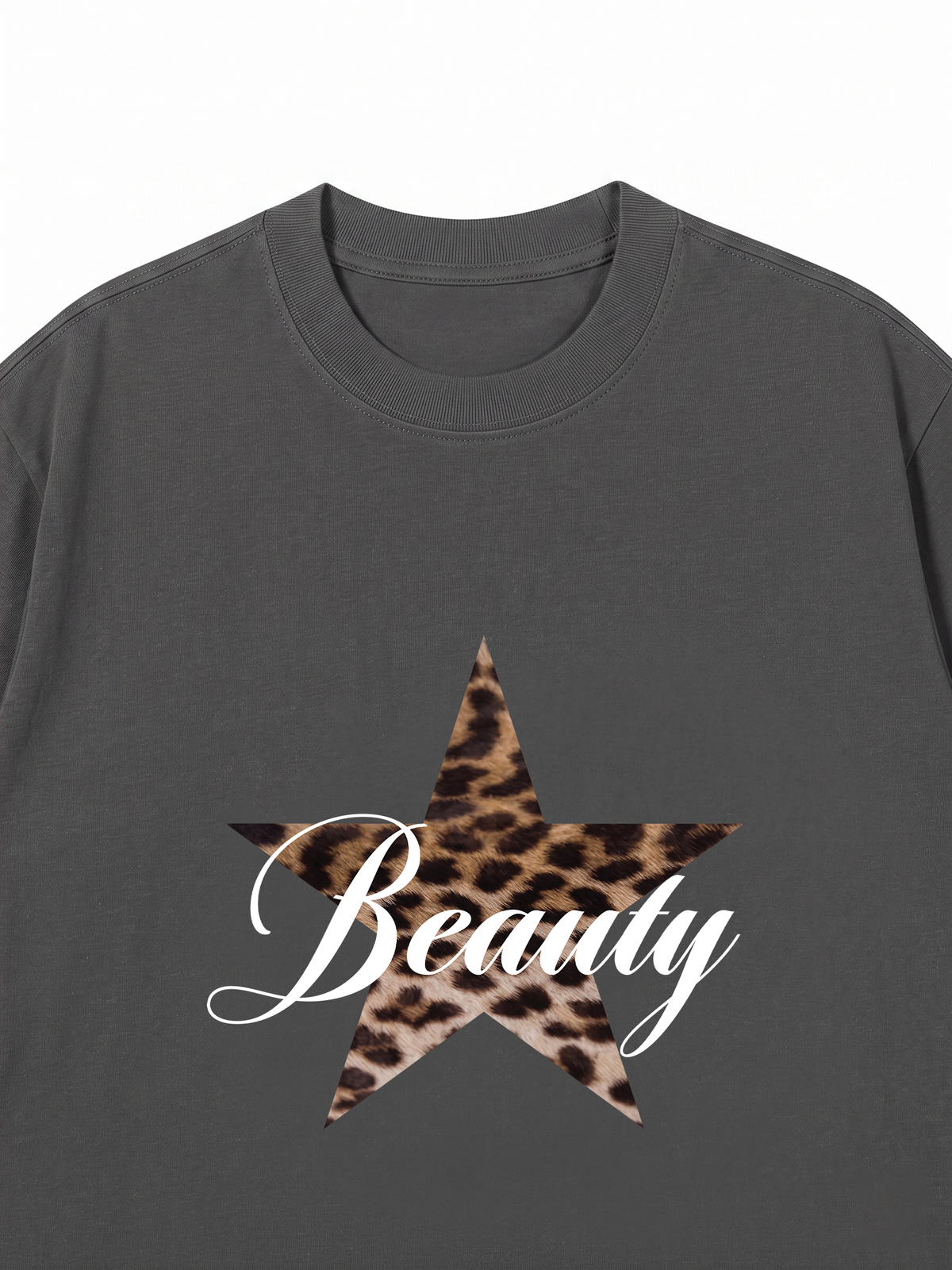 Áo Thun Relaxed Fit Beauty Leopard Star