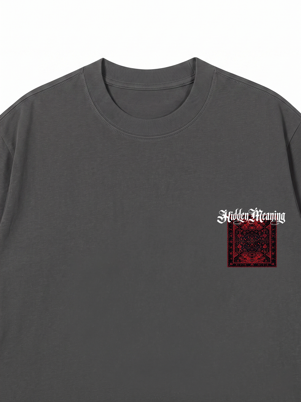 Áo Thun Relaxed Fit Hidden Meaning Red Rug
