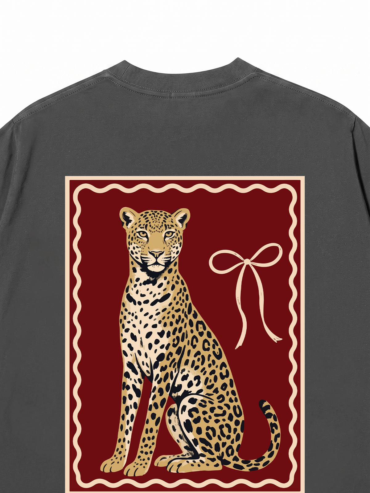 Áo Thun Relaxed Fit Sitting Leopard