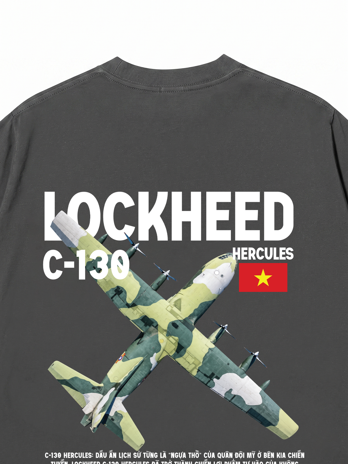 Áo Thun Relaxed Fit Việt Nam Lockheed C-130 Hercules