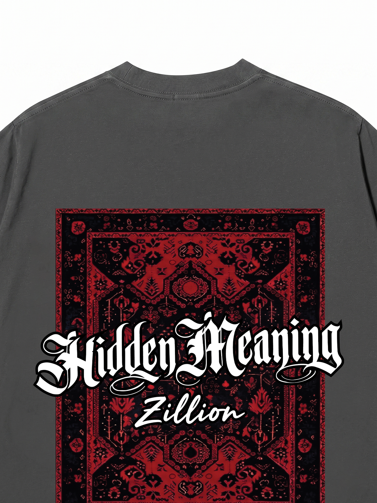 Áo Thun Relaxed Fit Hidden Meaning Red Rug