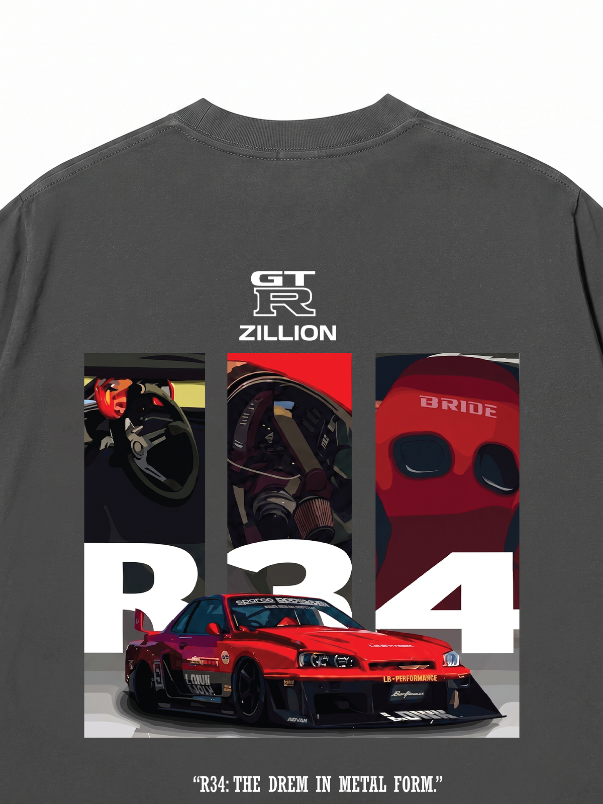 Áo Thun Relaxed Fit Car Zillion GT R