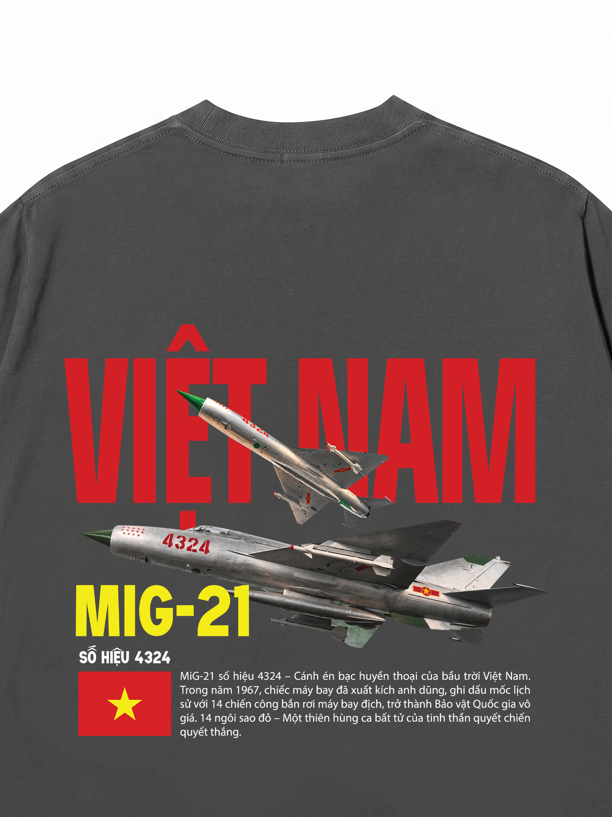 Áo Thun Relaxed Fit Việt Nam Mig-21