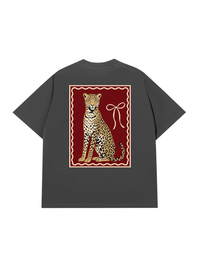Áo Thun Relaxed Fit Sitting Leopard