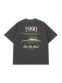 Áo Thun Relaxed Fit Car Feel The Road