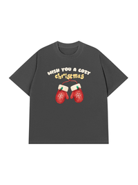 Áo Thun Relaxed Fit Wish You A Cozy Christmas