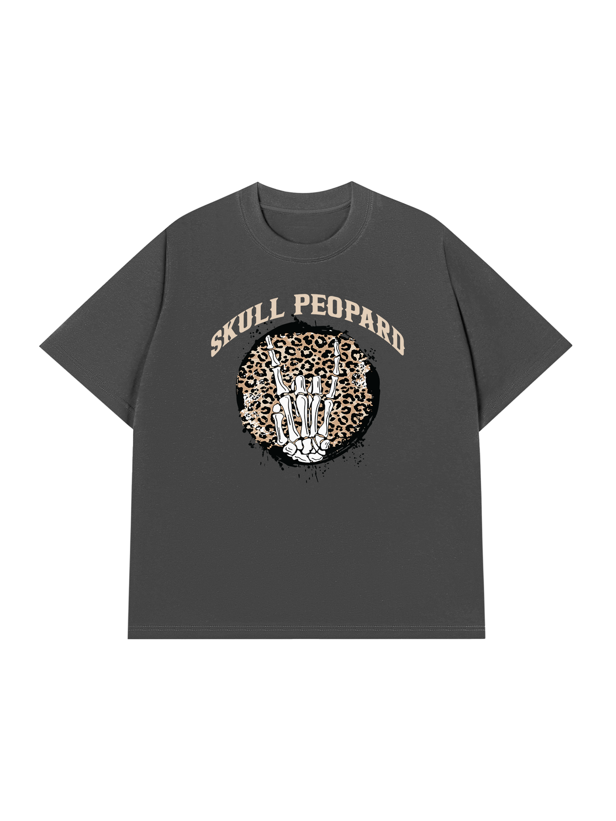 Áo Thun Relaxed Fit Skull Leopard