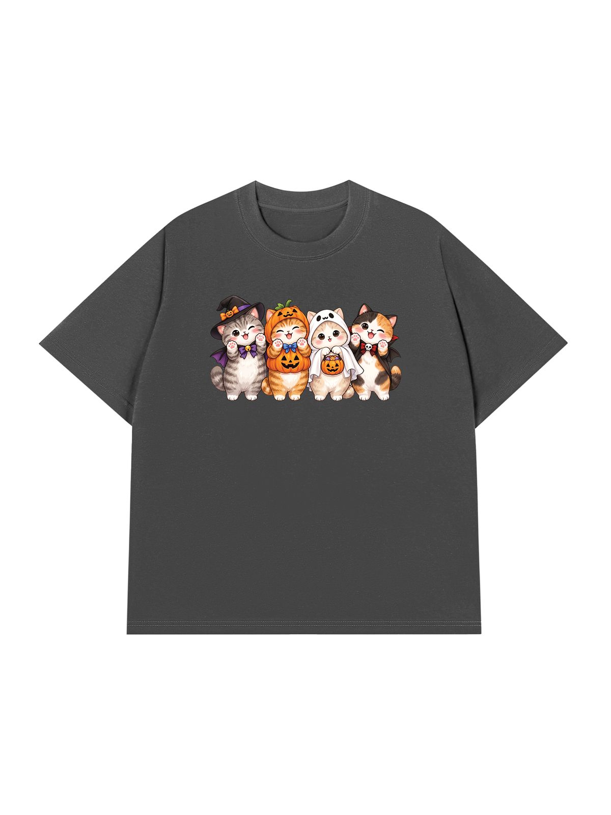 Áo Thun Relaxed Fit Meow Halloween