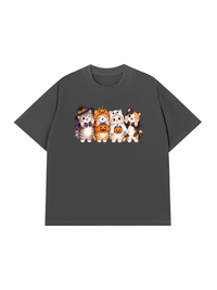 Áo Thun Relaxed Fit Meow Halloween