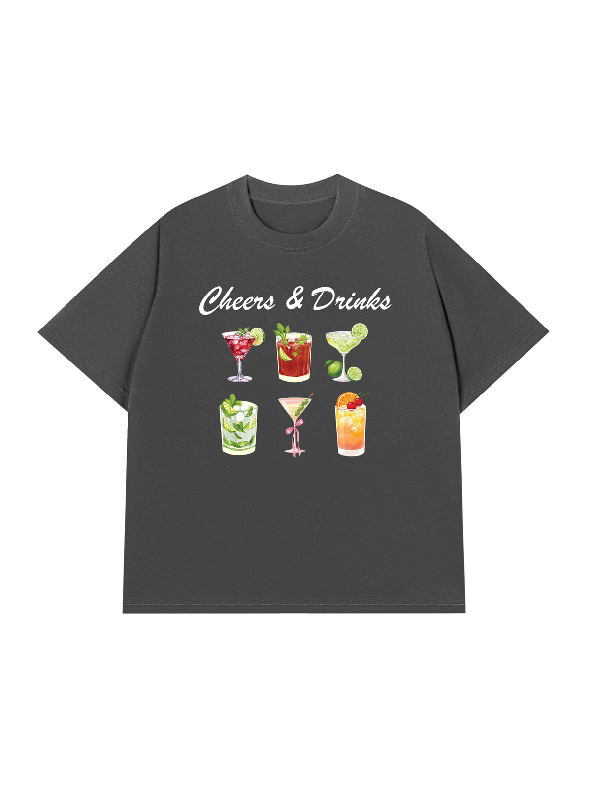 Áo Thun Relaxed Fit Cheers & Drinks
