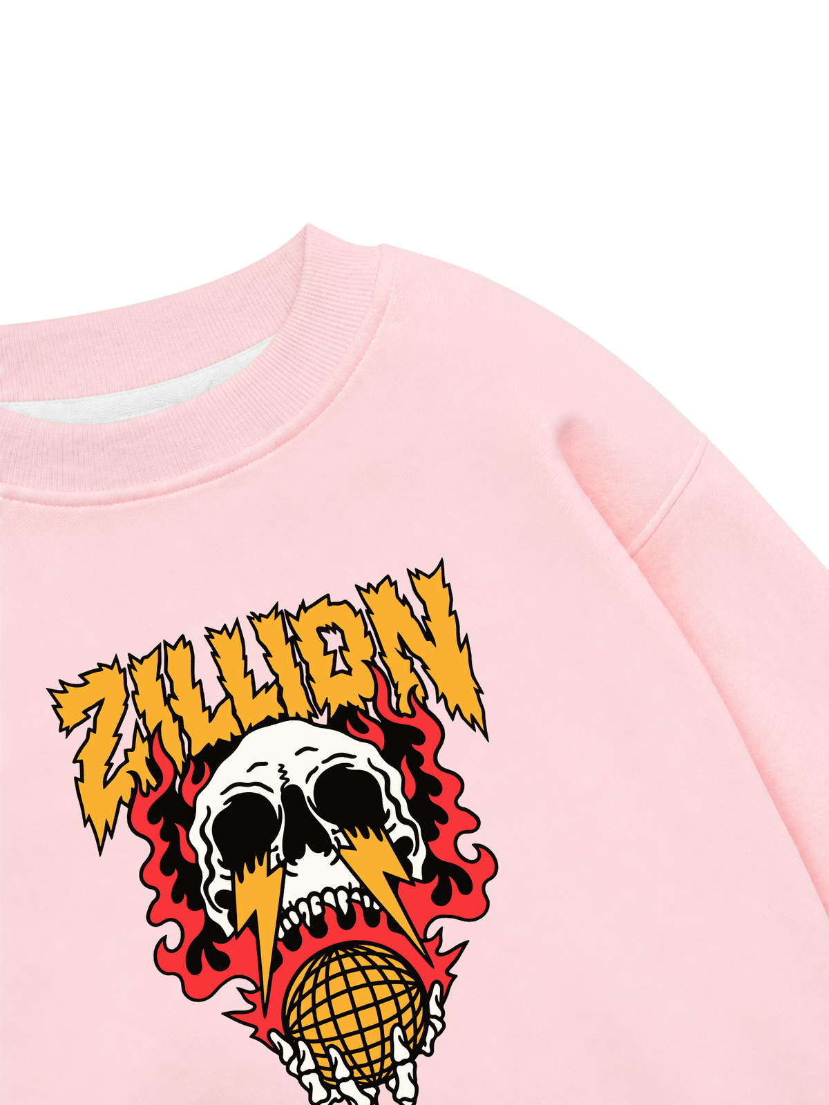 Áo Sweater Nỉ Hai Da Skull Global