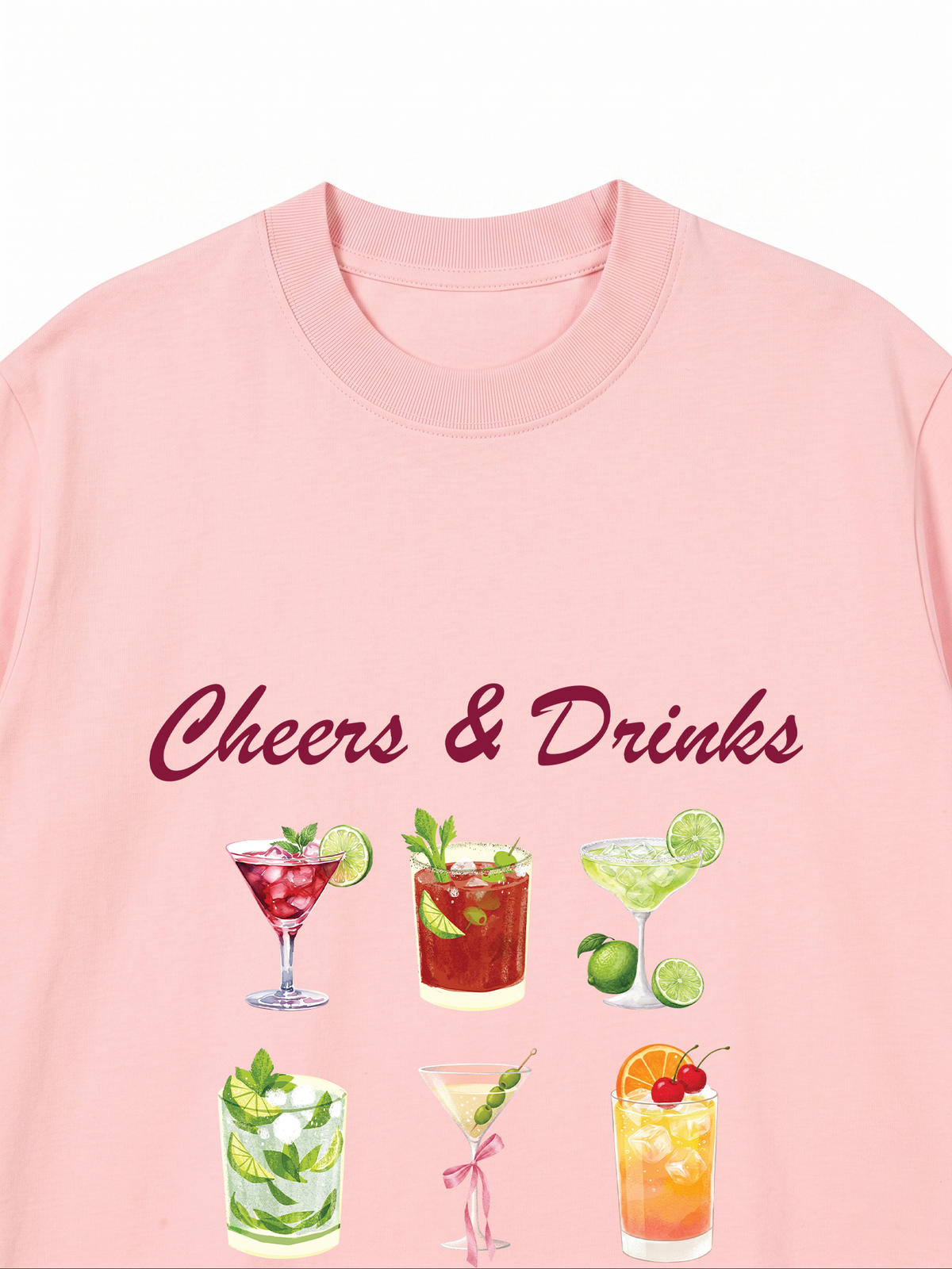 Áo Thun Relaxed Fit Cheers & Drinks