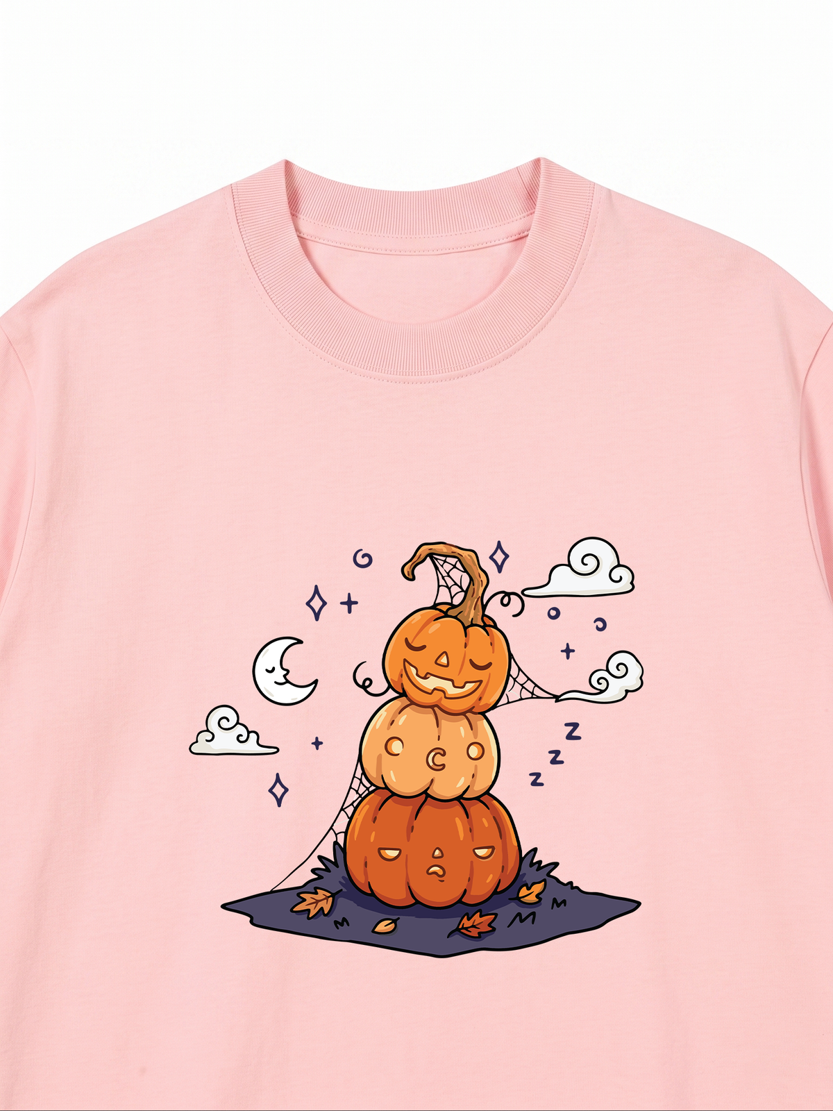 Áo Thun Relaxed Fit Sleepy Pumpkins