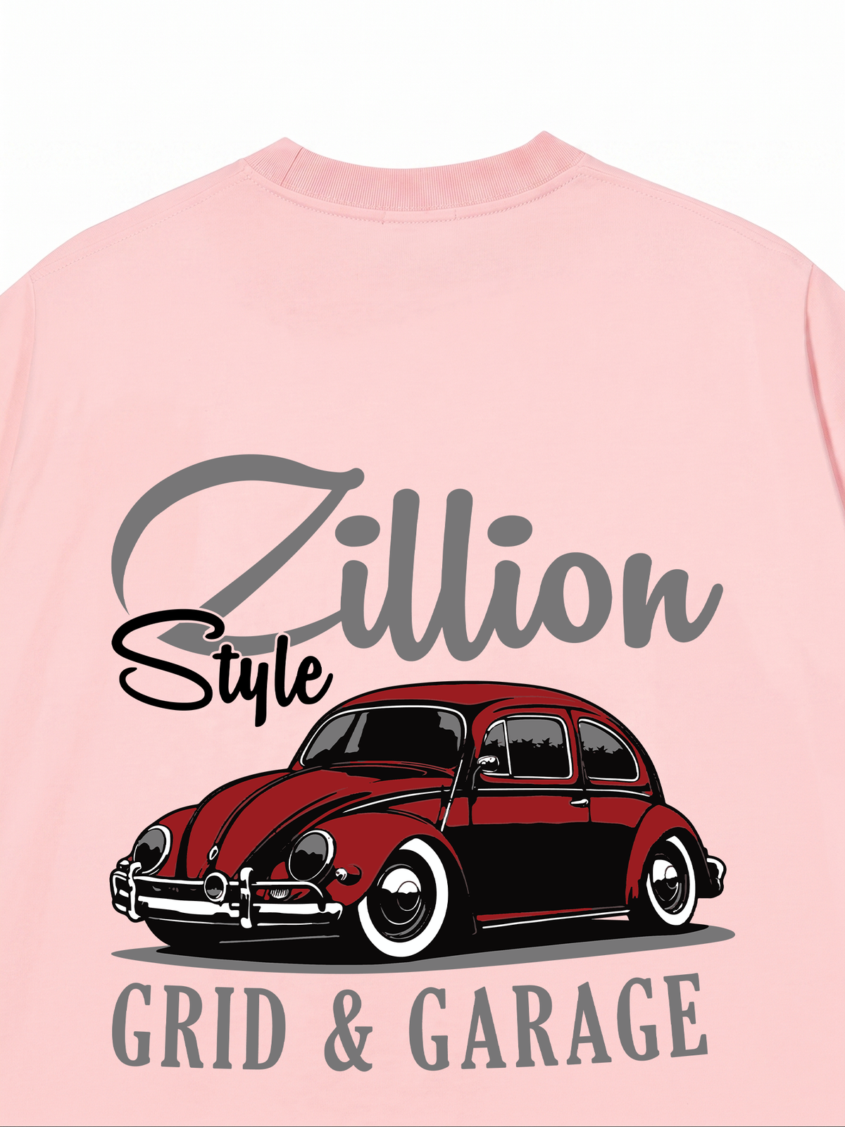Áo Thun Relaxed Fit Zillion Style Grid & Garage