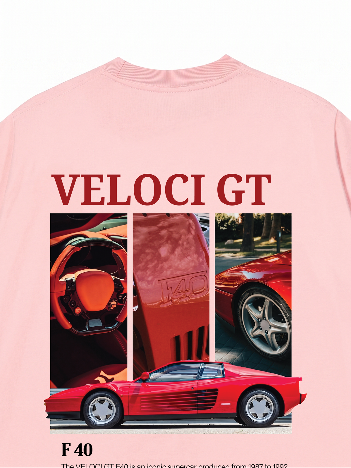 Áo Thun Relaxed Fit Car Veloci GT F40
