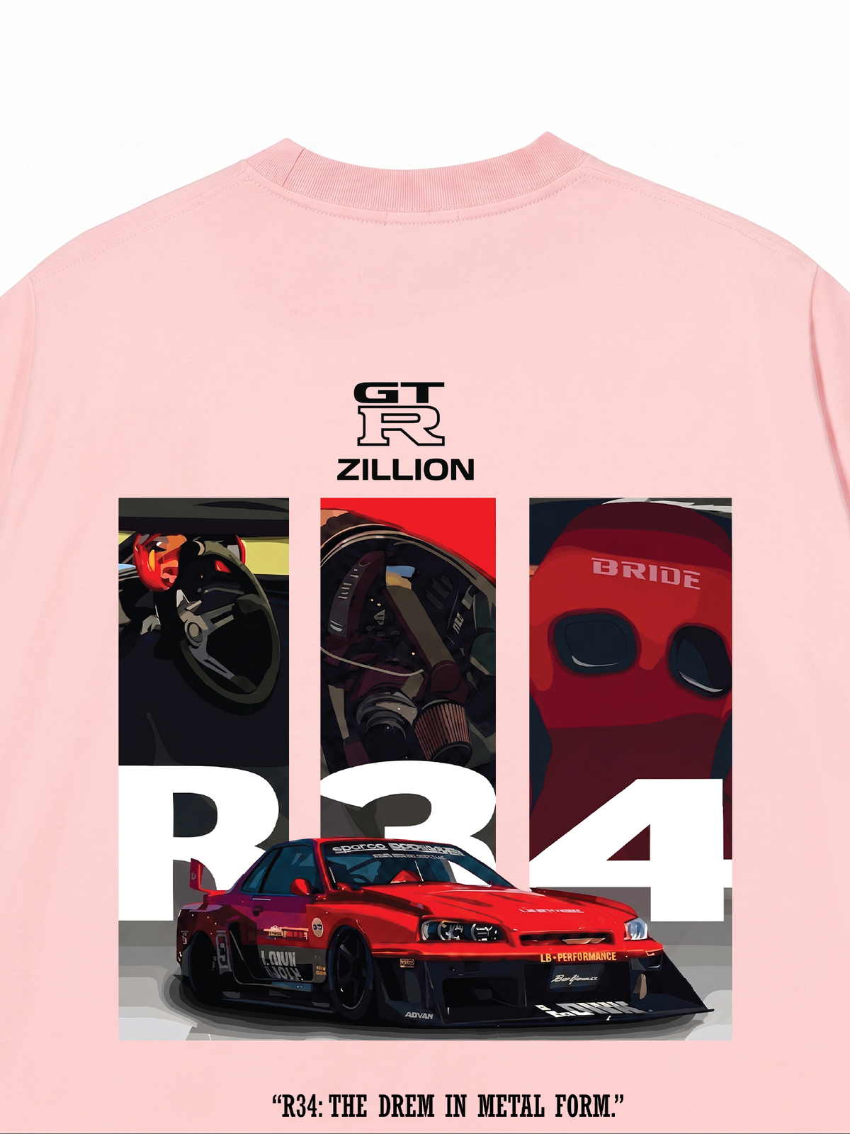 Áo Thun Relaxed Fit Car Zillion GT R