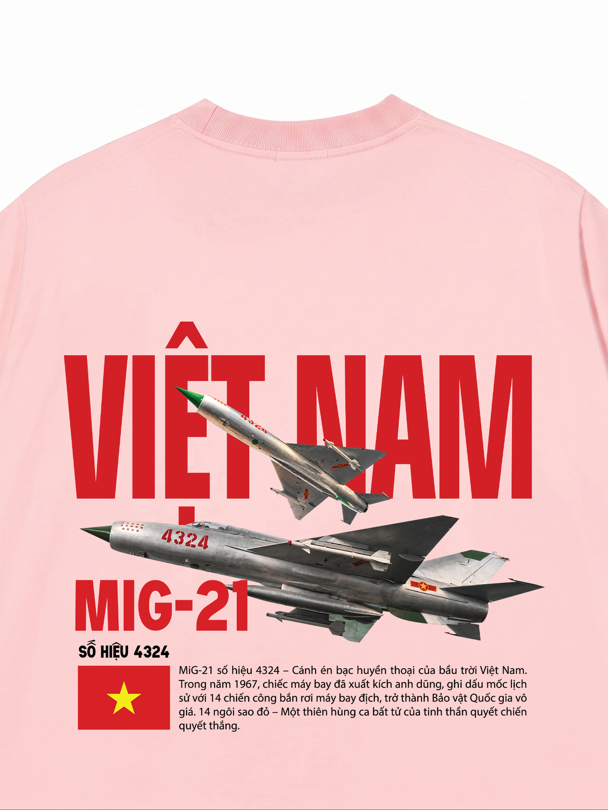 Áo Thun Relaxed Fit Việt Nam Mig-21