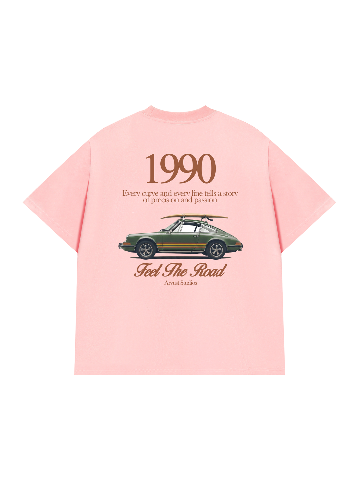 Áo Thun Relaxed Fit Car Feel The Road