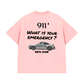 Áo Thun Relaxed Fit Car What Is Your Emergency