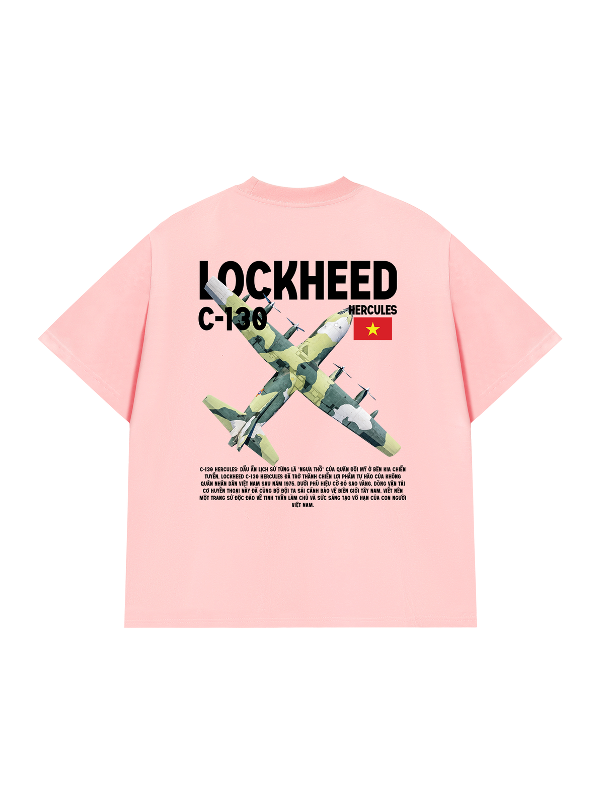 Áo Thun Relaxed Fit Việt Nam Lockheed C-130 Hercules