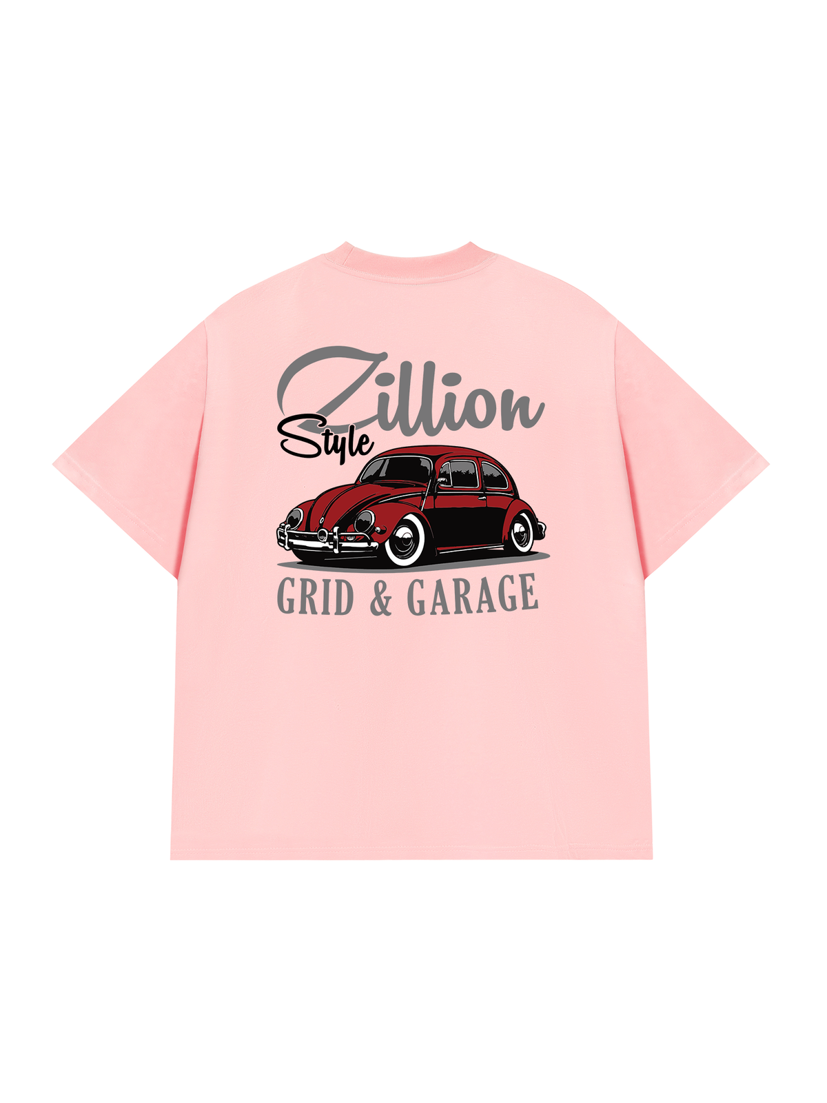 Áo Thun Relaxed Fit Zillion Style Grid & Garage