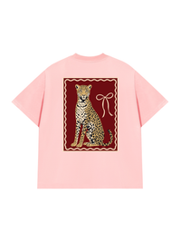 Áo Thun Relaxed Fit Sitting Leopard