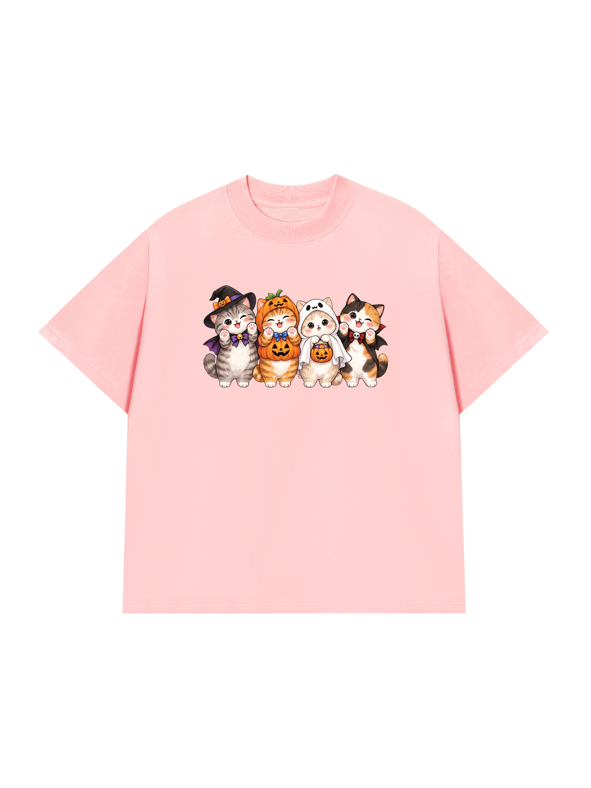 Áo Thun Relaxed Fit Meow Halloween