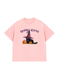 Áo Thun Relaxed Fit Spooky Kitty