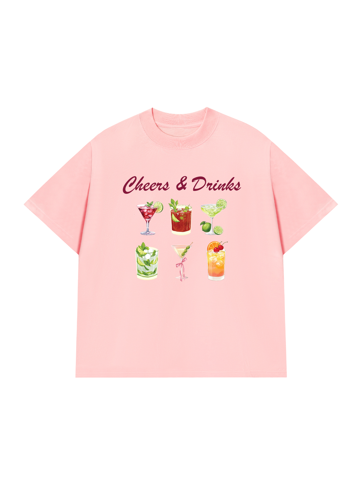 Áo Thun Relaxed Fit Cheers & Drinks
