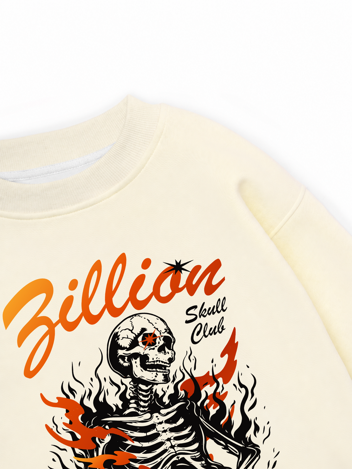 Áo Sweater Nỉ Hai Da Skull Club