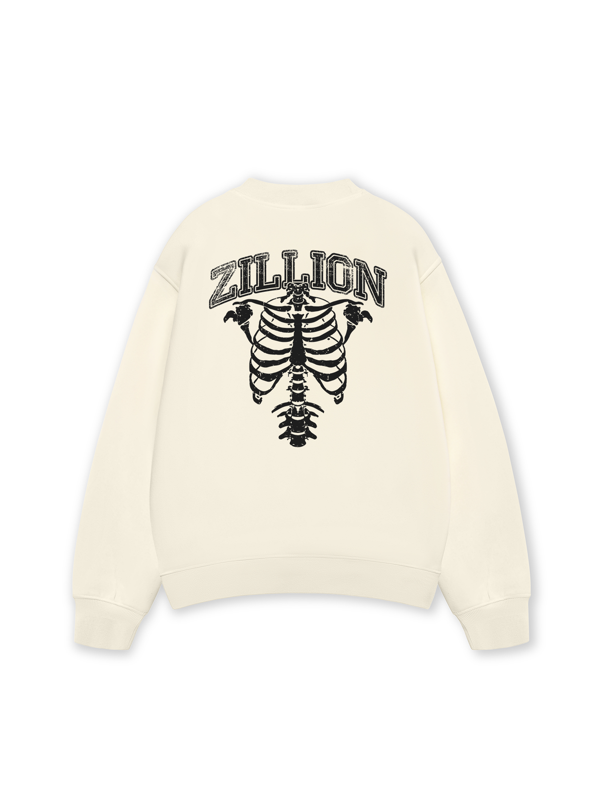 Áo Sweater Nỉ Hai Da Body Bones Zillion