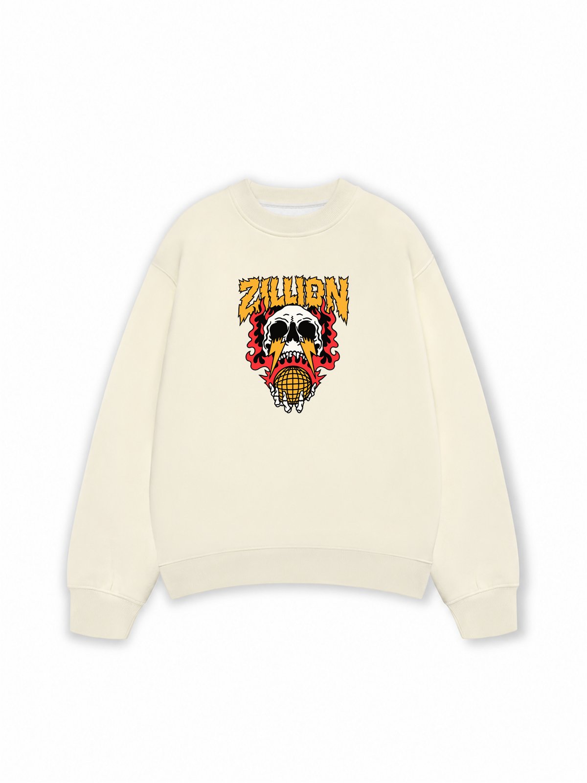 Áo Sweater Nỉ Hai Da Skull Global