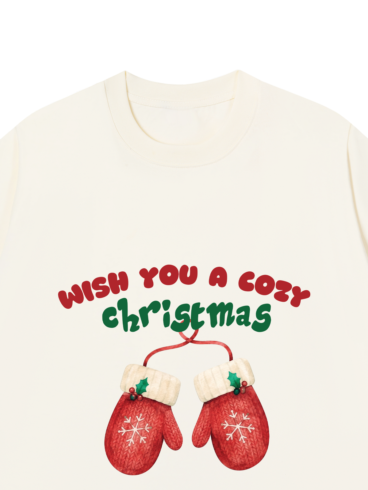 Áo Thun Relaxed Fit Wish You A Cozy Christmas