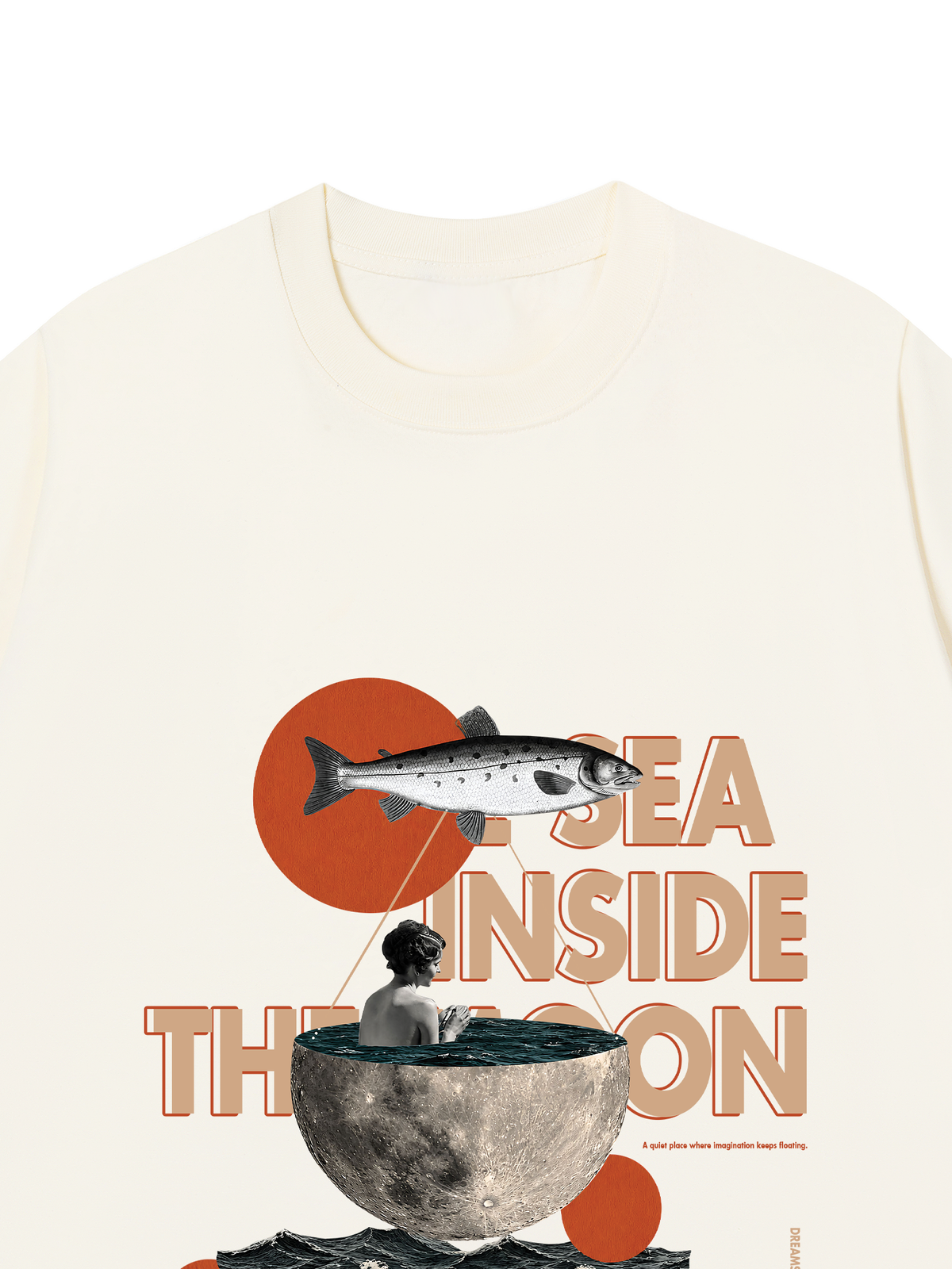 Áo Thun Relaxed Fit THE SEA INSIDE THE MOON