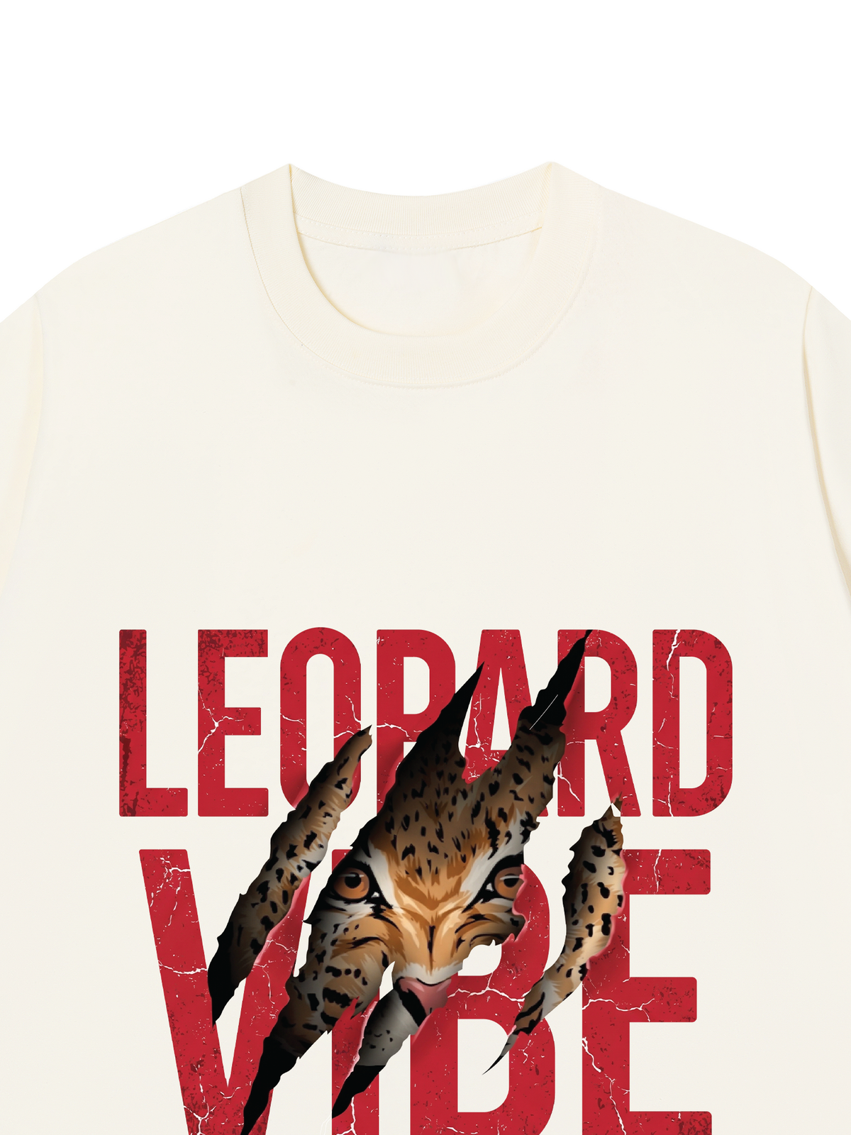 Áo Thun Relaxed Fit Leopard Rip