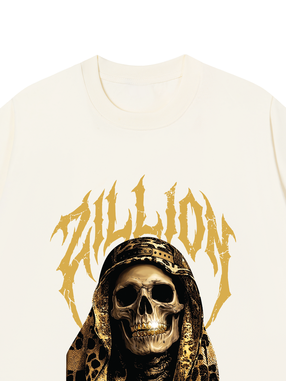 Áo Thun Relaxed Fit Golden Skull