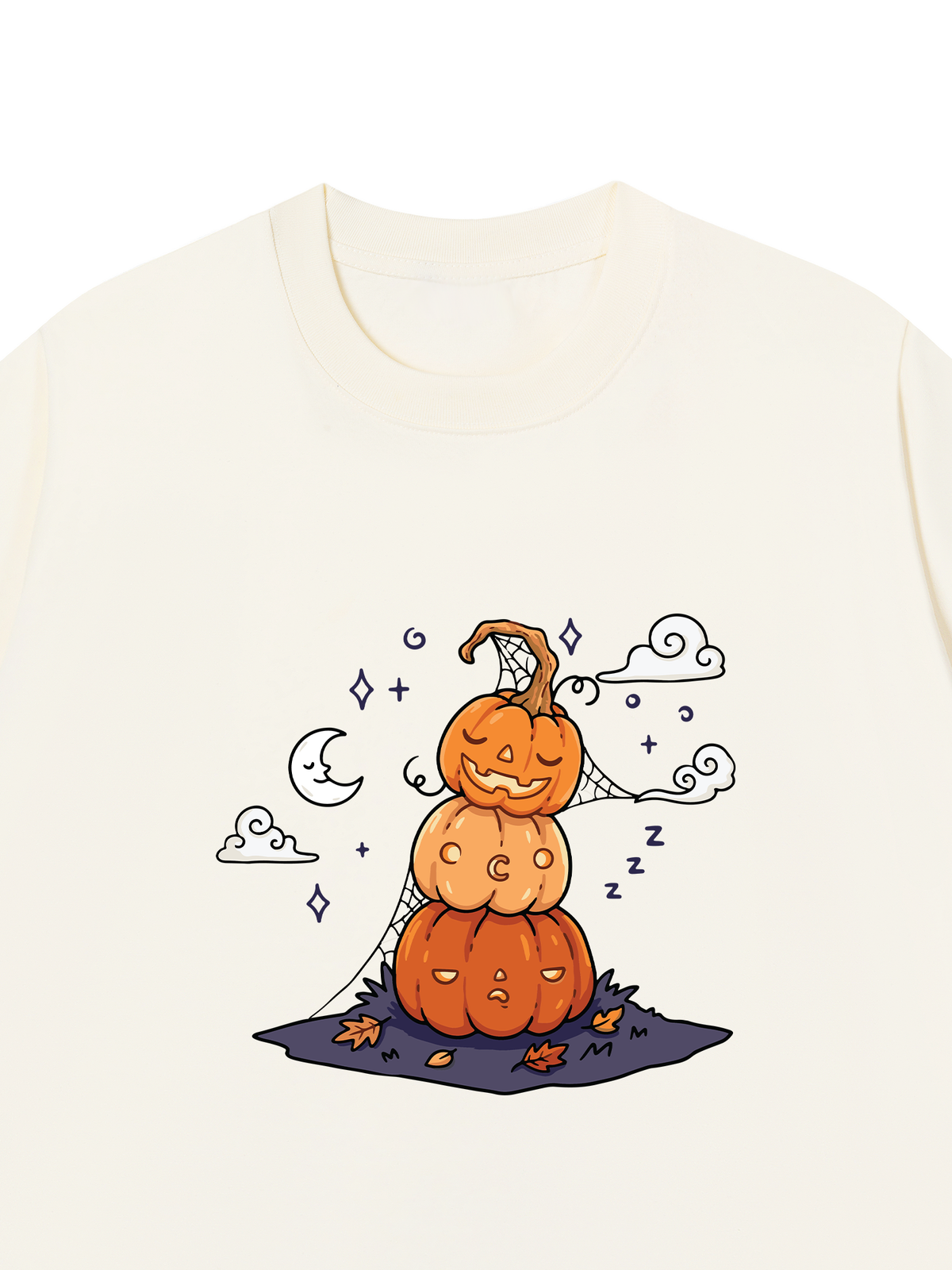 Áo Thun Relaxed Fit Sleepy Pumpkins
