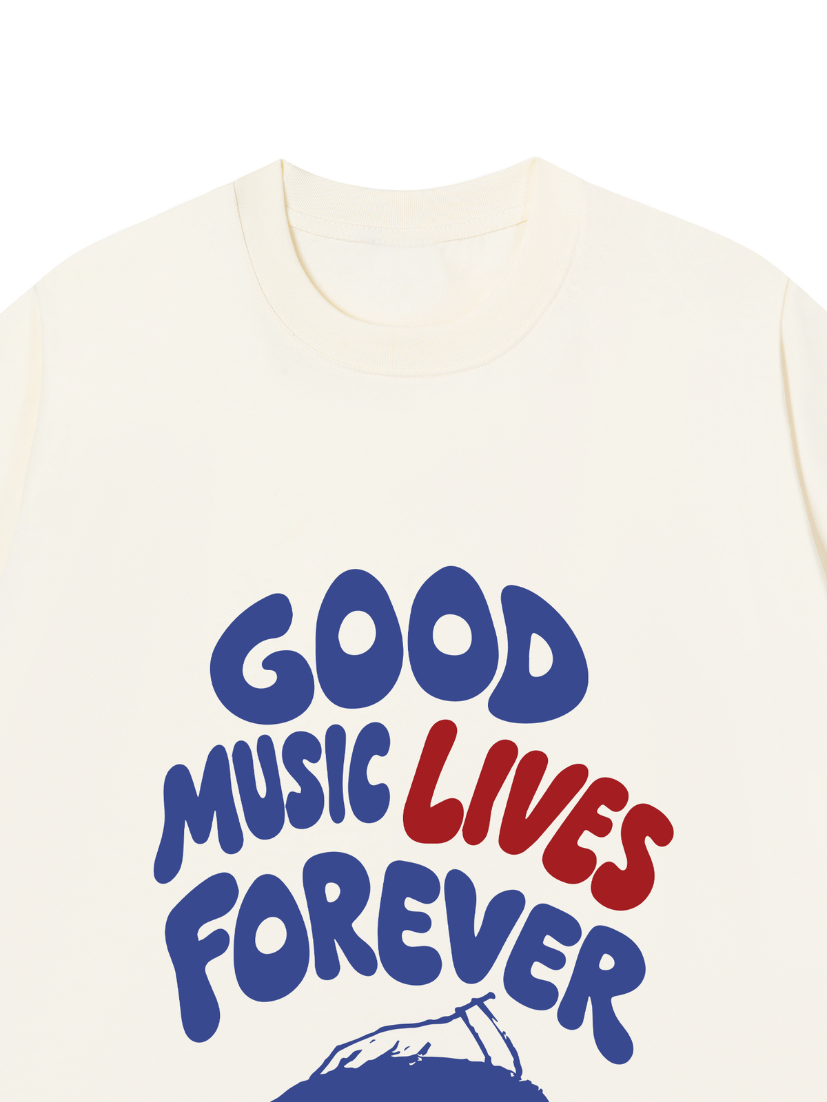 Áo Thun Relaxed Fit Good Music Lives Forever