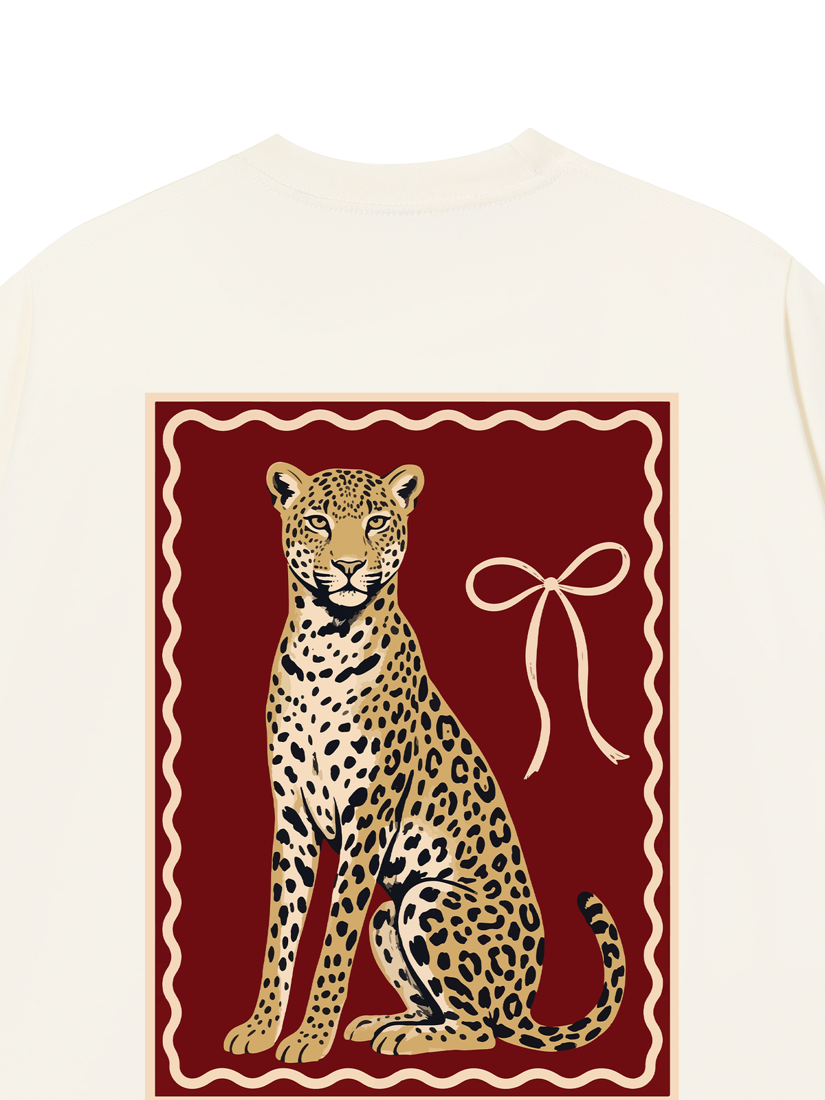 Áo Thun Relaxed Fit Sitting Leopard