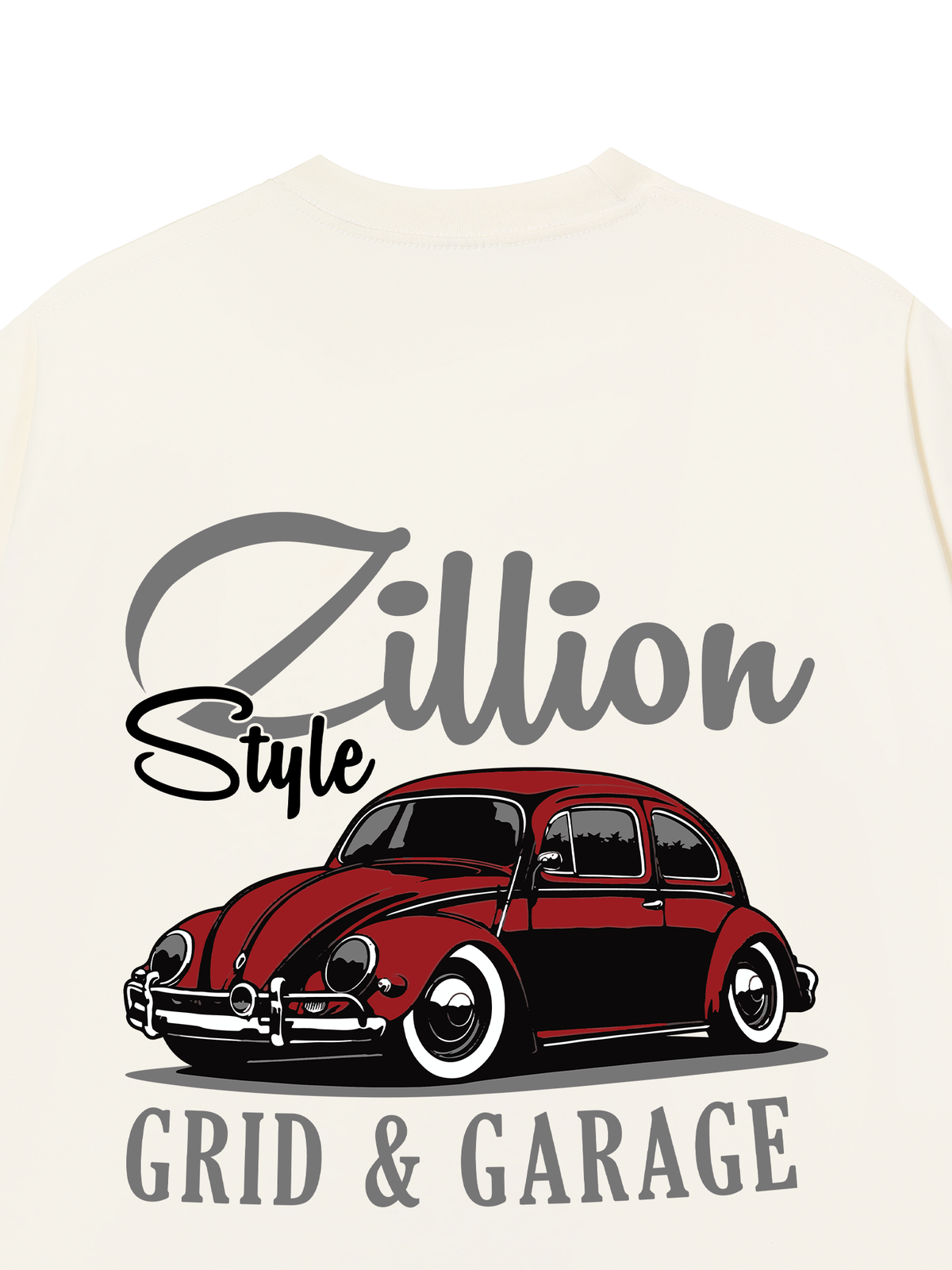 Áo Thun Relaxed Fit Zillion Style Grid & Garage