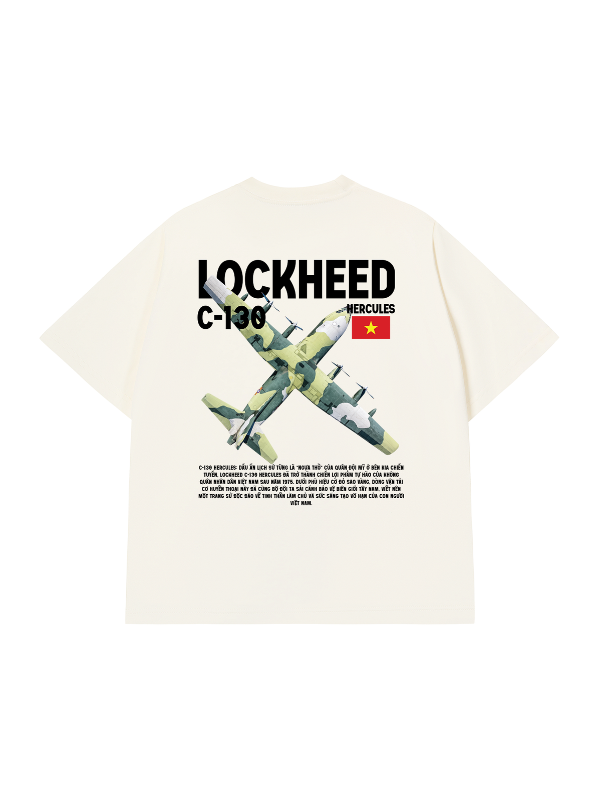 Áo Thun Relaxed Fit Việt Nam Lockheed C-130 Hercules