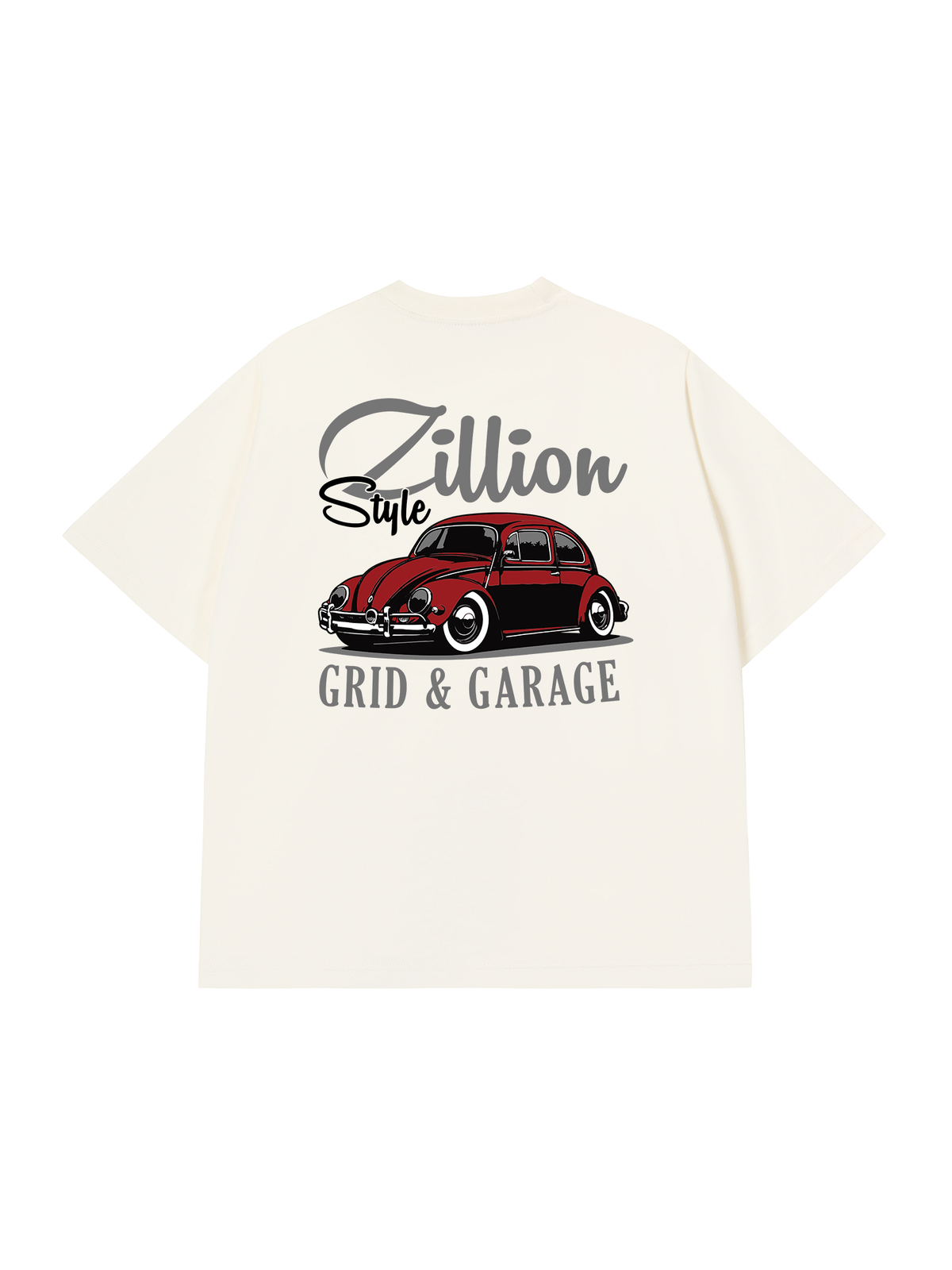 Áo Thun Relaxed Fit Zillion Style Grid & Garage
