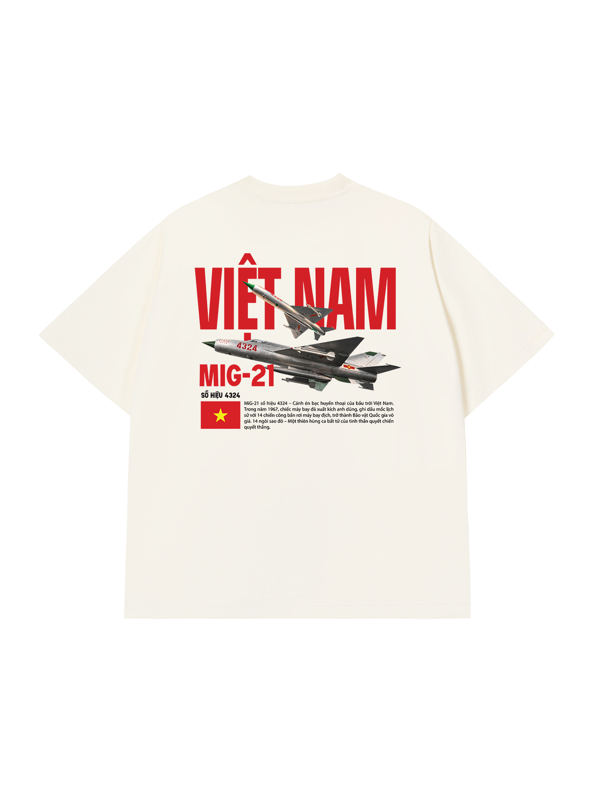 Áo Thun Relaxed Fit Việt Nam Mig-21