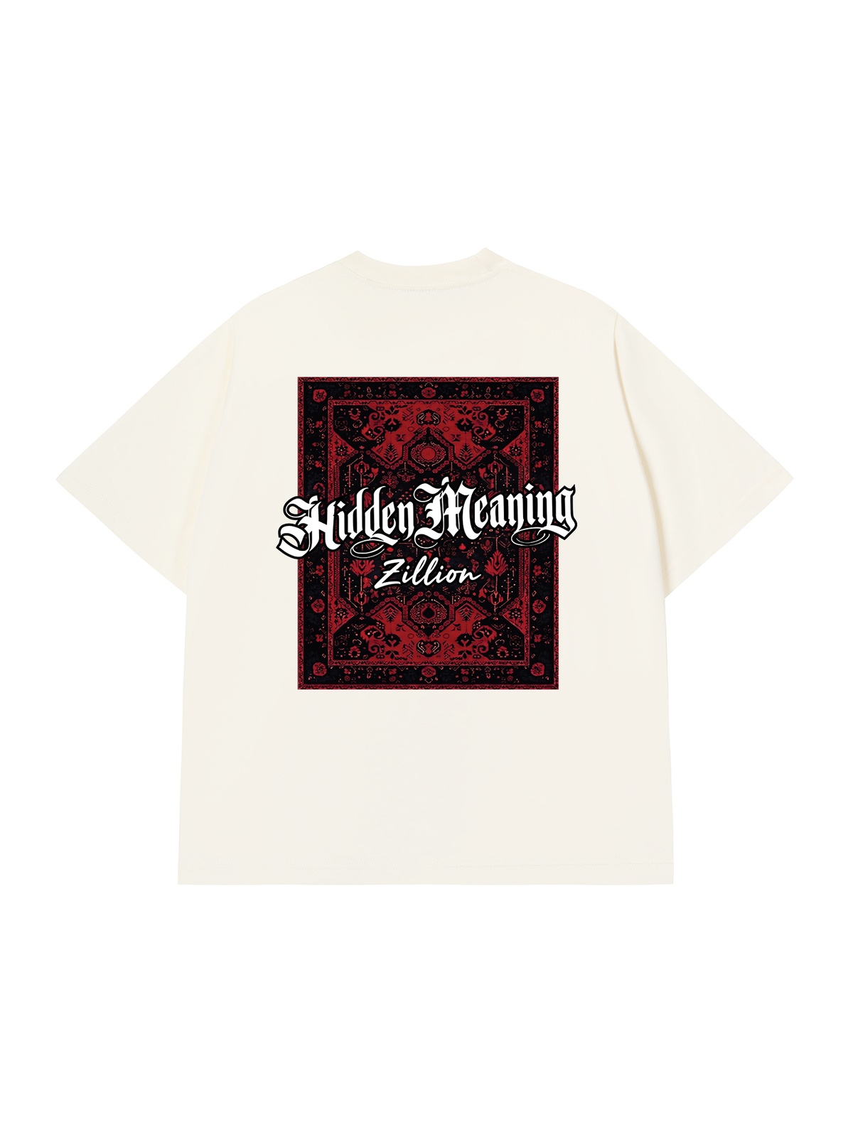 Áo Thun Relaxed Fit Hidden Meaning Red Rug