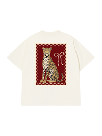 Áo Thun Relaxed Fit Sitting Leopard