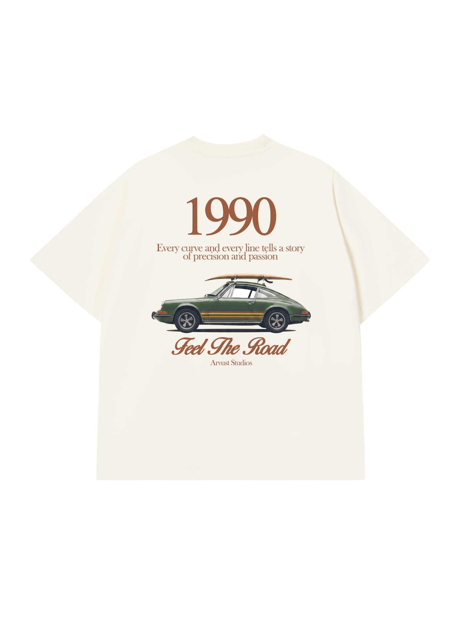 Áo Thun Relaxed Fit Car Feel The Road
