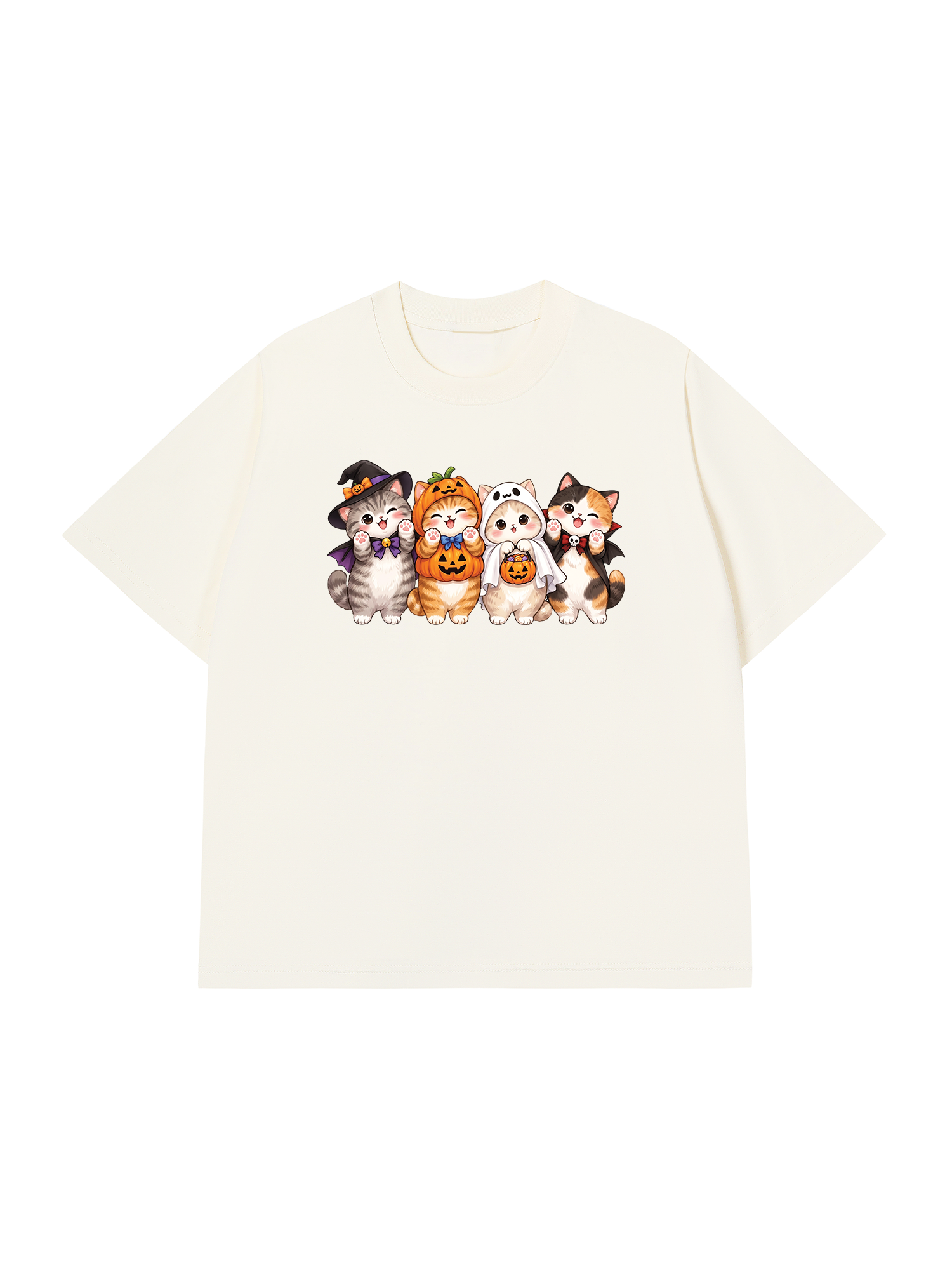 Áo Thun Relaxed Fit Meow Halloween