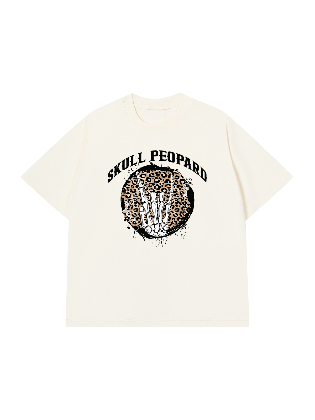 Áo Thun Relaxed Fit Skull Leopard