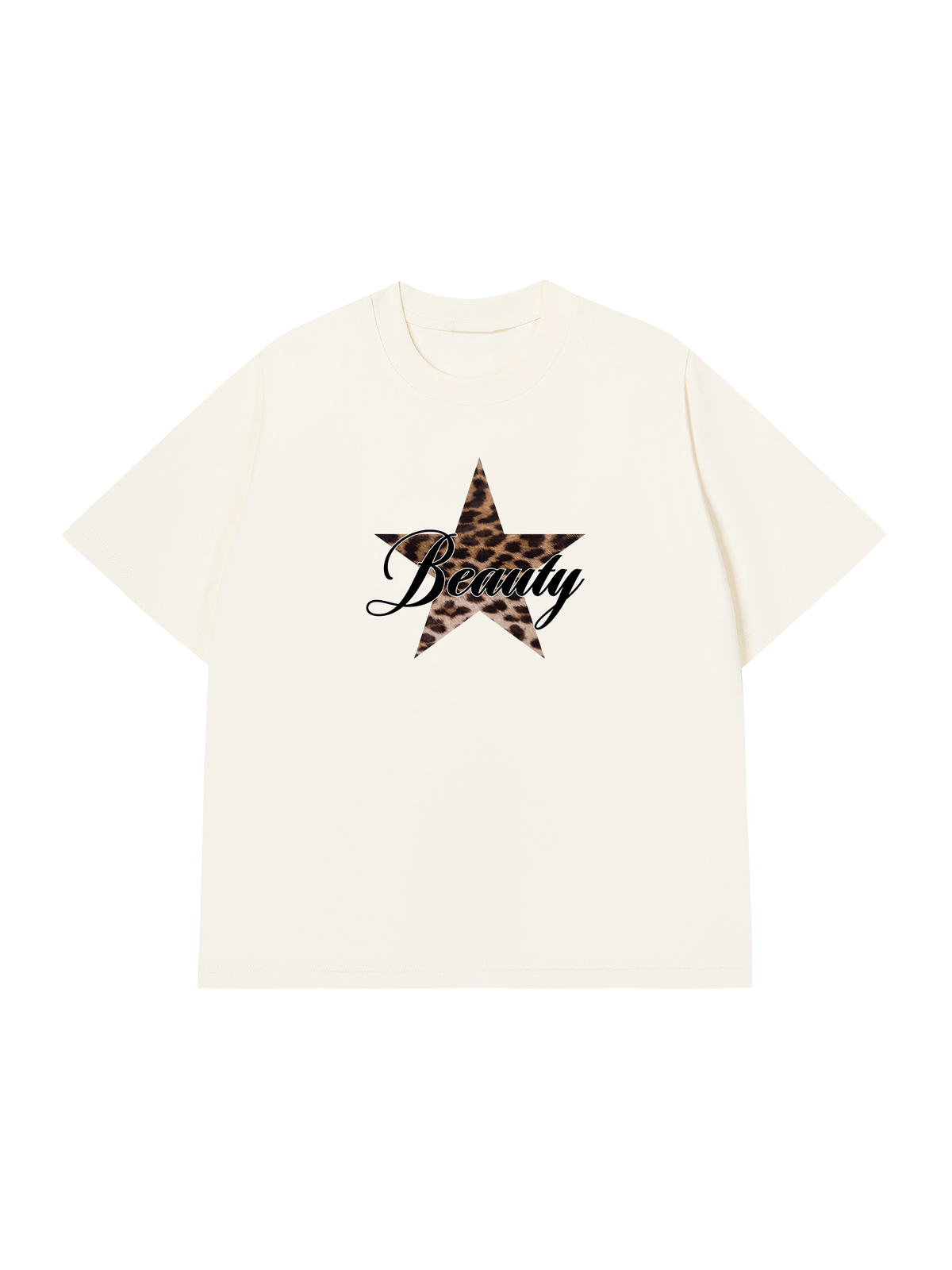 Áo Thun Relaxed Fit Beauty Leopard Star