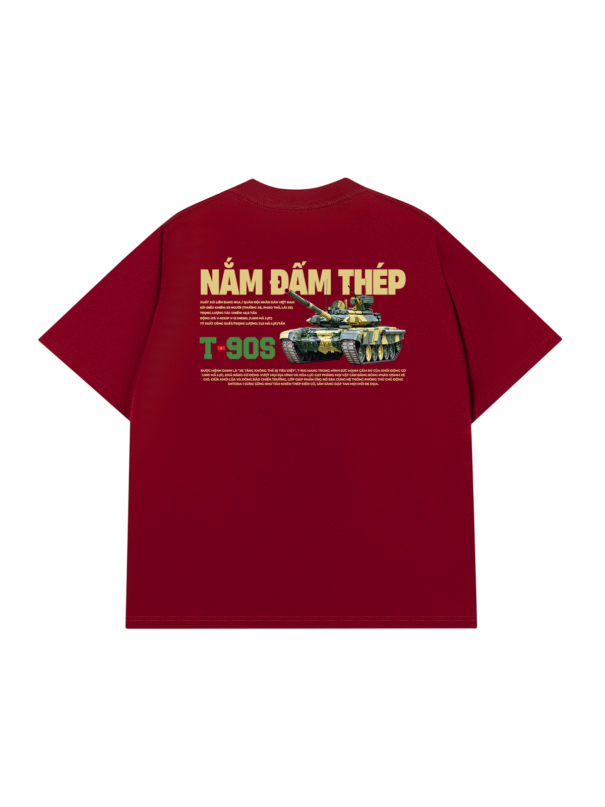 Áo Thun Relaxed Fit Nắm Đấm Thép T-90S